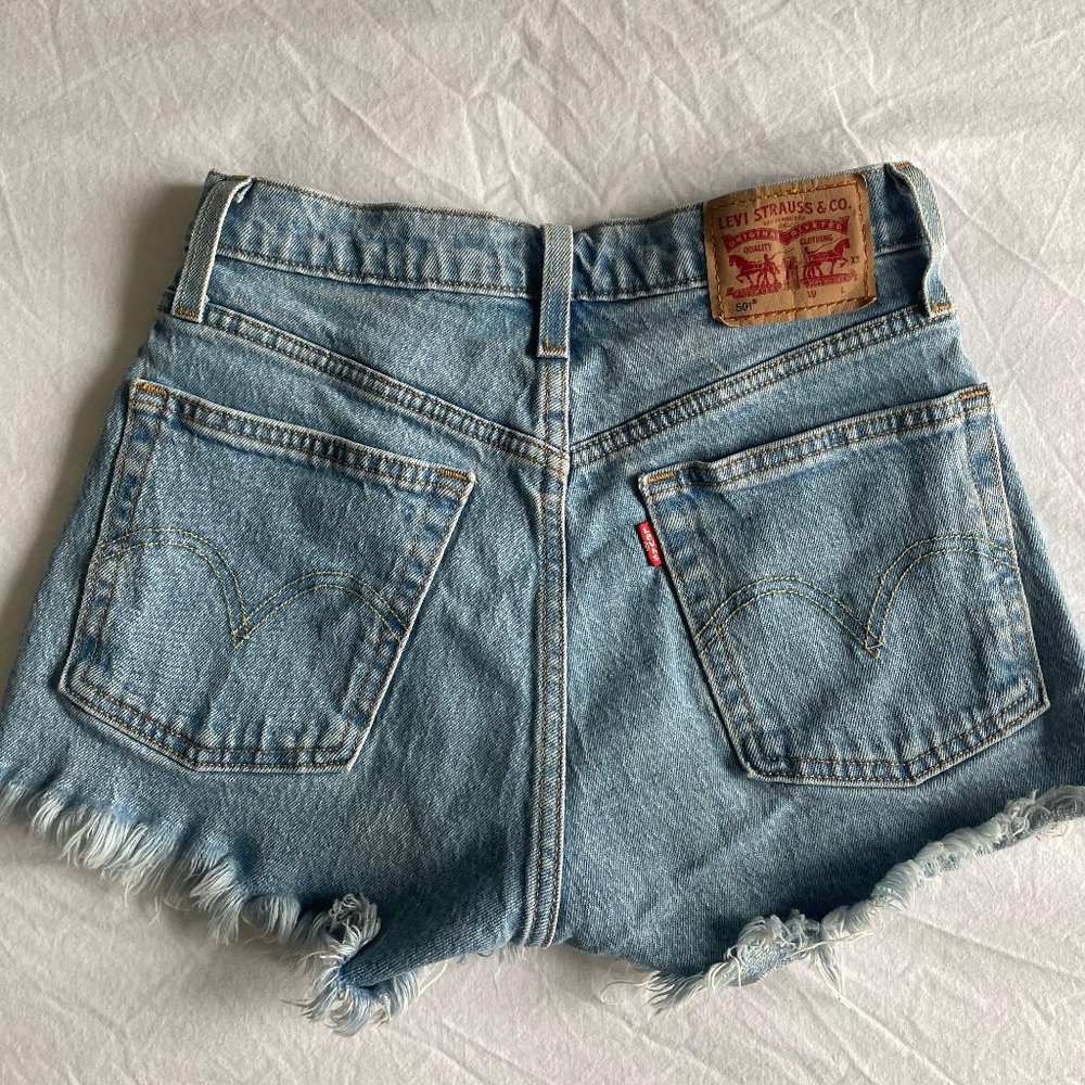 Levi's 501 High Rise Jeans Shorts Waist 24